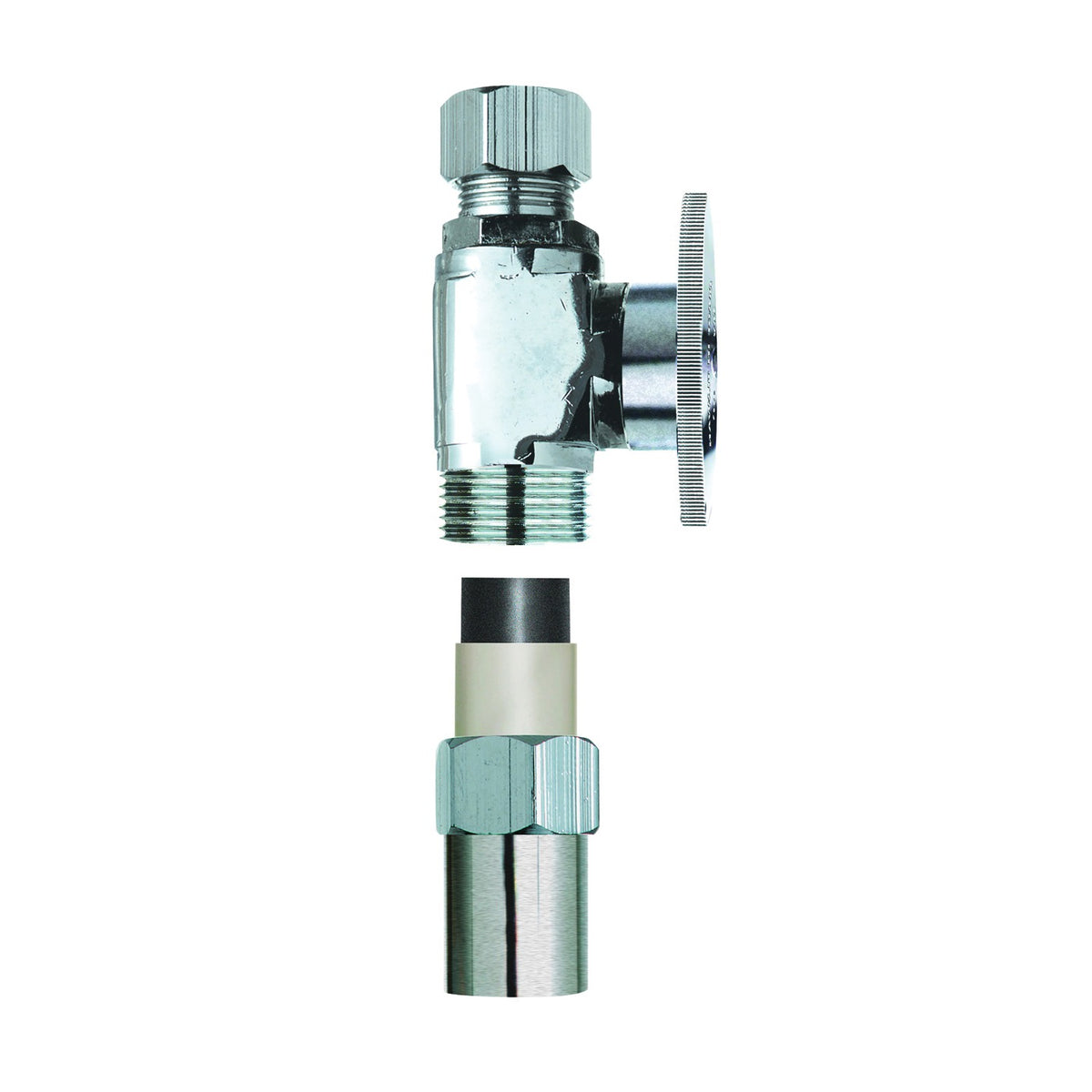 Plumb Pak PP20322LF Transition Valve, 1/2 x 3/8 in Connection, CPVC x Compression, Brass Body
