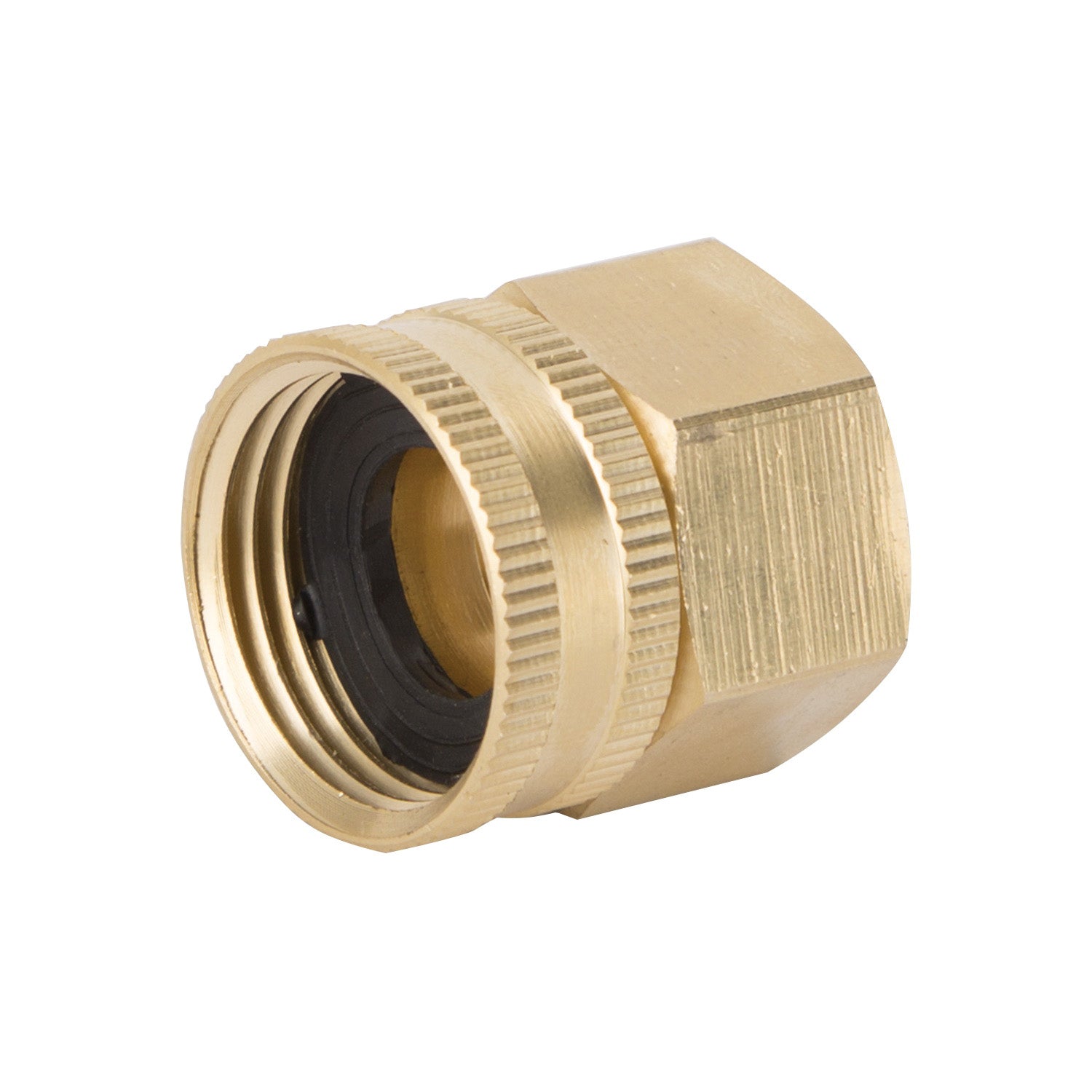 Landscapers Select GHADTRS-9 Swivel Hose Connector, 3/4 x 3/4 in, FNPT x FNH, Brass, Brass