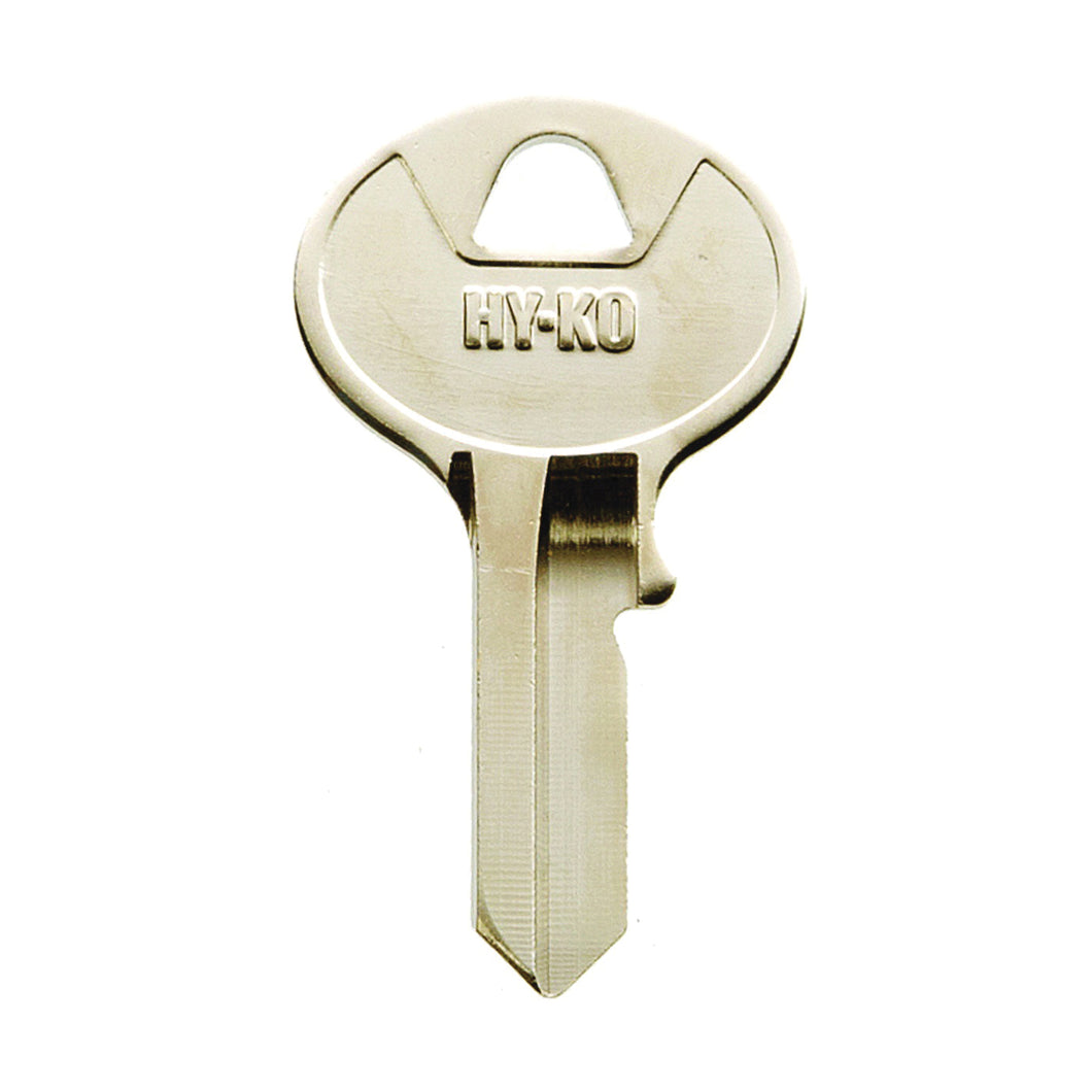 HY-KO 11010VR3 Key Blank, Brass, Nickel, For: Viro Cabinet, House Locks and Padlocks