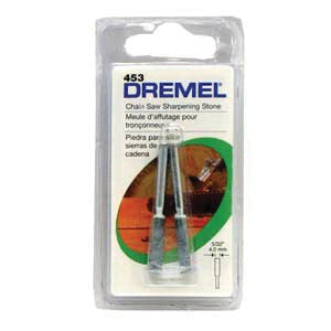 DREMEL 454 Grinding Stone, 3/16 in Dia, 1/8 in Arbor/Shank, 80 Grit, Aluminum Oxide Abrasive