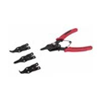 ProSource 10002-PRP-53L Snap Ring Plier Set, 6.125 in OAL, Red Handle, Cushion-Grip Handle, 3/4 in W Tip