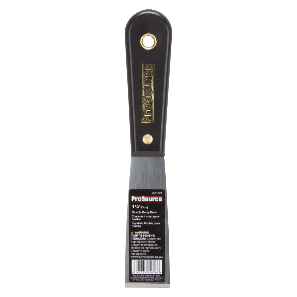 ProSource 010203L Putty Knife with Rivet, 1-1/4 in W HCS Blade