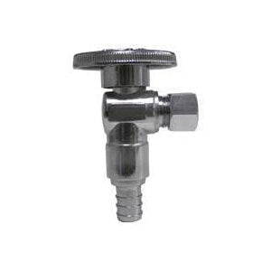 Plumb Pak PP2882LF/PBQT250 Stop Valve, 1/2 x 3/8 in Connection, PEX x Compression, Brass Body