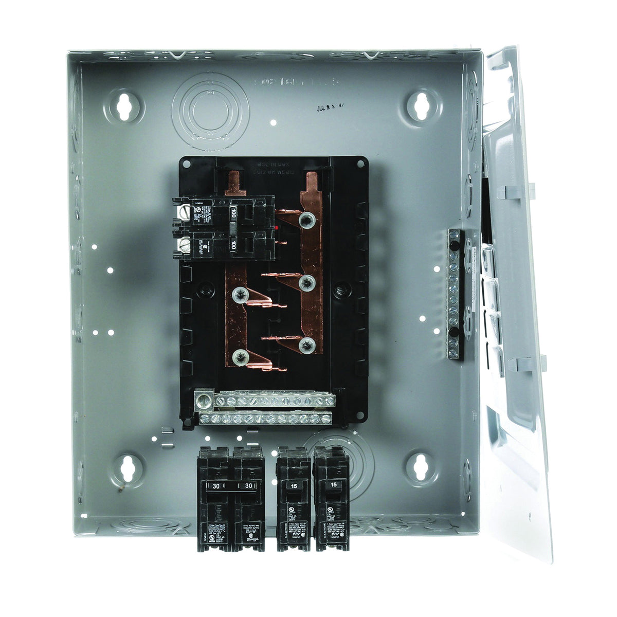 Siemens E1020MB1100FCGP Load Center, 100 A, 20 -Circuit, NEMA 1 Enclosure, Plug Mounting
