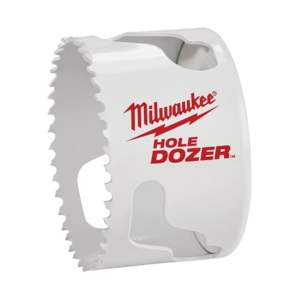 Milwaukee Hole Dozer 49-56-0163 Hole Saw, 2-3/4 in Dia, 1-5/8 in D Cutting, 5/8-18 Arbor, 3 TPI