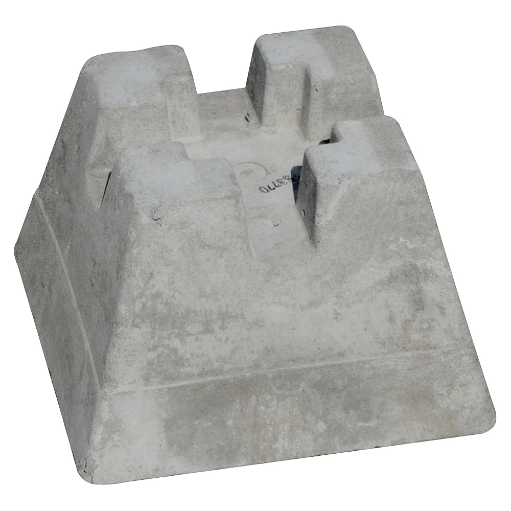Natural Concrete HBLK Concrete Deck Pier Block, 290 mm L, 190 mm W, 8-1/2 in H