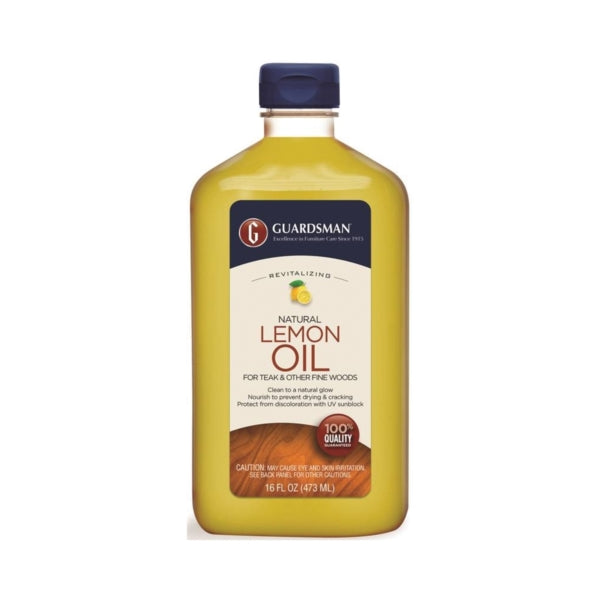 GUARDSMAN 461700 Lemon Oil, 16 oz, Yellow, Liquid, Slight