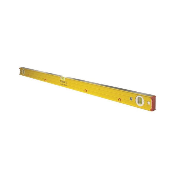 Stabila 38648 Box Beam Level, 48 in L, 3-Vial, Magnetic, Aluminum, Yellow