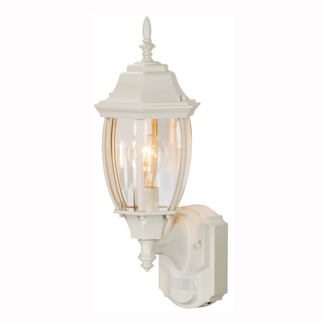 Heath Zenith Dualbrite Series HZ-4192-WH Motion Activated Decorative Light, 120 V, 100 W, Incandescent Lamp, White