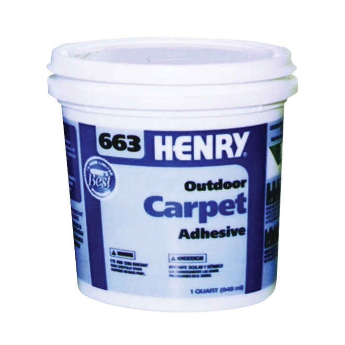 HENRY 12183 Carpet Adhesive, Beige, 1 qt Container