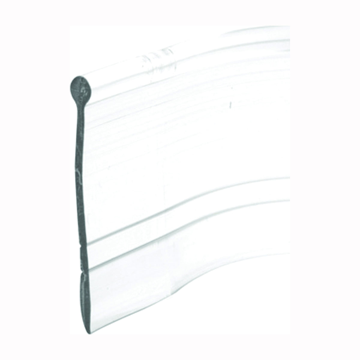 Prime-Line M 6184 Shower Door Bottom Seal, Vinyl, Clear