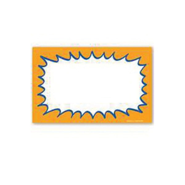Centurion CRA338 Laser Starburst Sign, Orange Background, 11 in W x 7 in H Dimensions