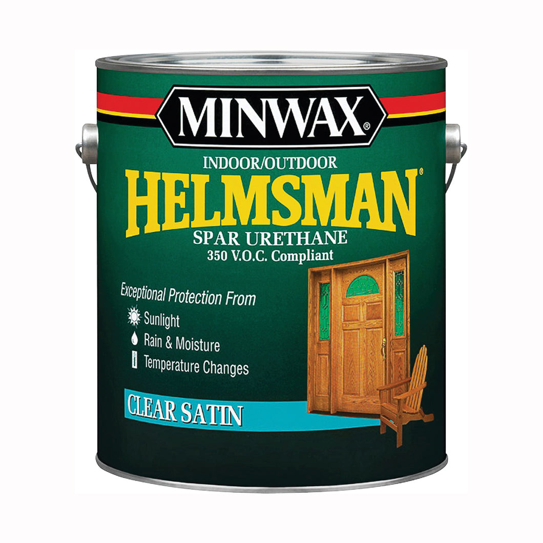 Minwax Helmsman 132200000 Spar Urethane Paint, Satin, Liquid, 1 gal, Pail