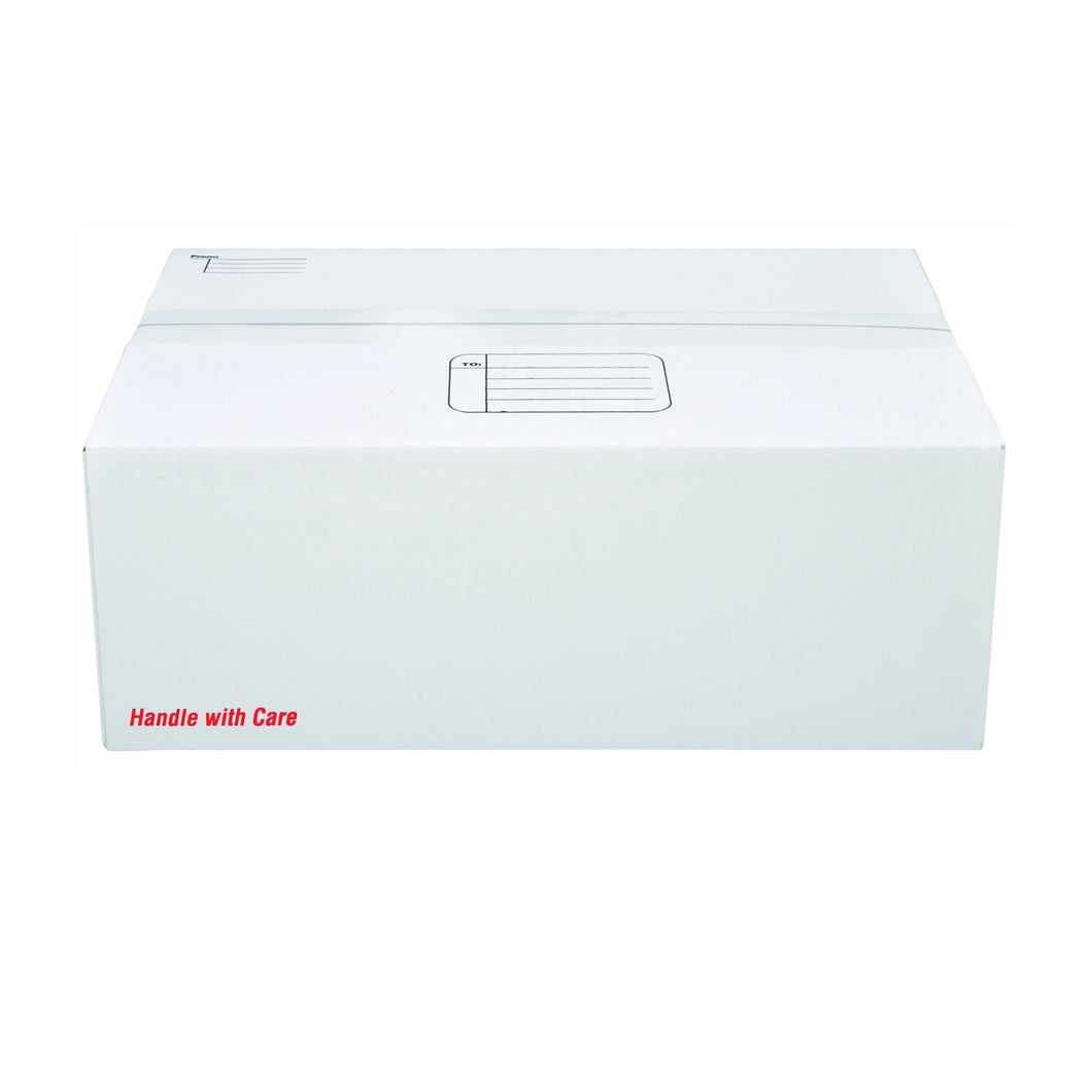 Scotch 8007 Mailing Box, 17-1/4 x 11-1/4 x 6 in, Cardboard, White