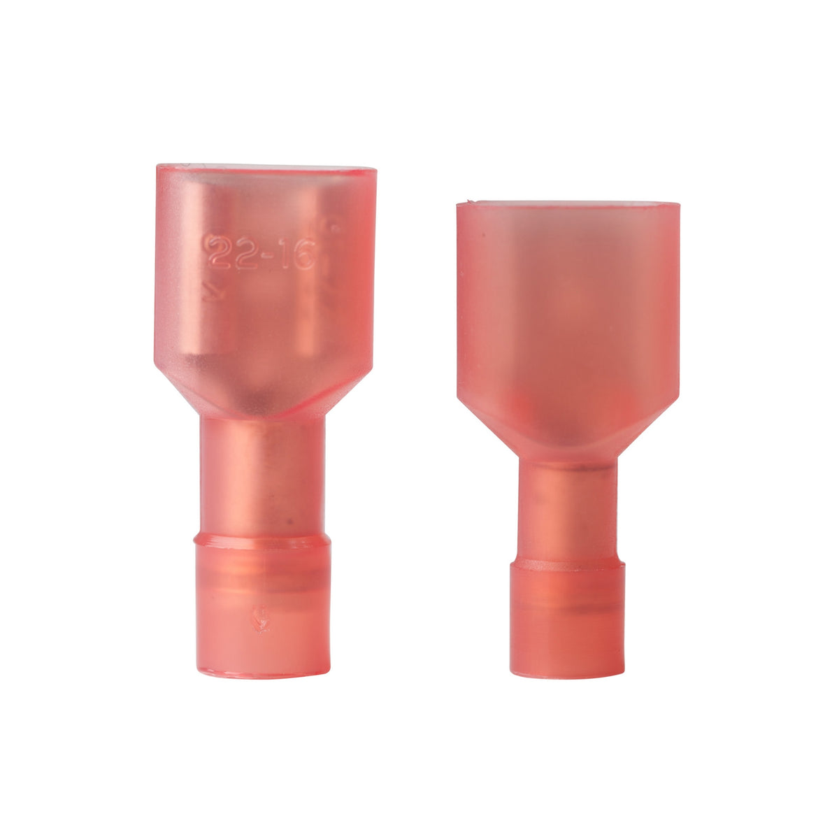 GB 20-151P Disconnect Terminal, 600 V, 22 to 16 AWG Wire, 1/4 in Stud, Vinyl Insulation, Red