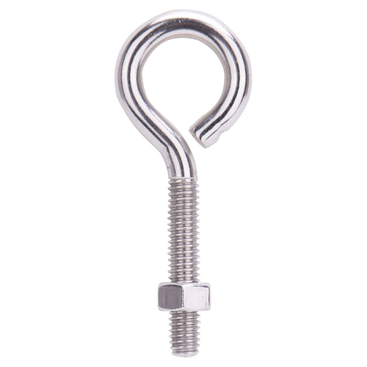 ProSource LR296 Eye Bolt, 8 mm Thread, Machine Thread, 1-5/8 in L Thread, 1-5/16 in Dia Eye, 292 lb Working Load