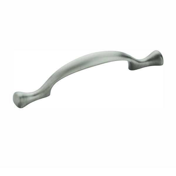 Amerock Allison Value Series TEN174G10 Cabinet Pull, 5-1/8 in L Handle, 1 in Projection, Zinc, Satin Nickel