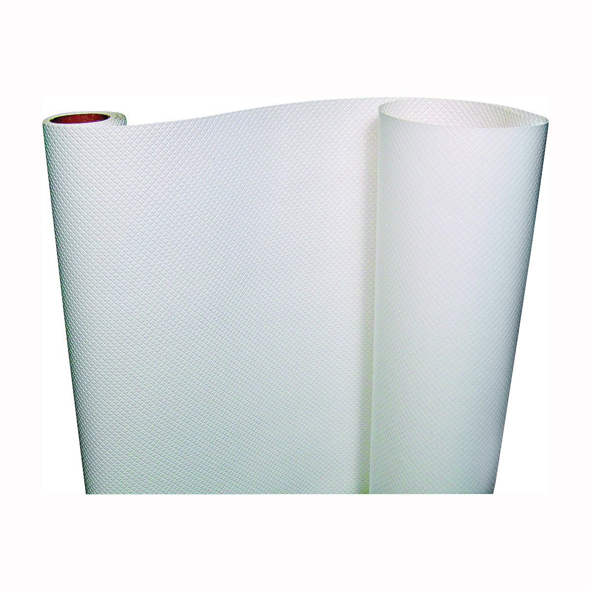 Con-Tact 05F-C5T21-06 Embossed Shelf Liner, 5 ft L, 20 in W, Vinyl, White