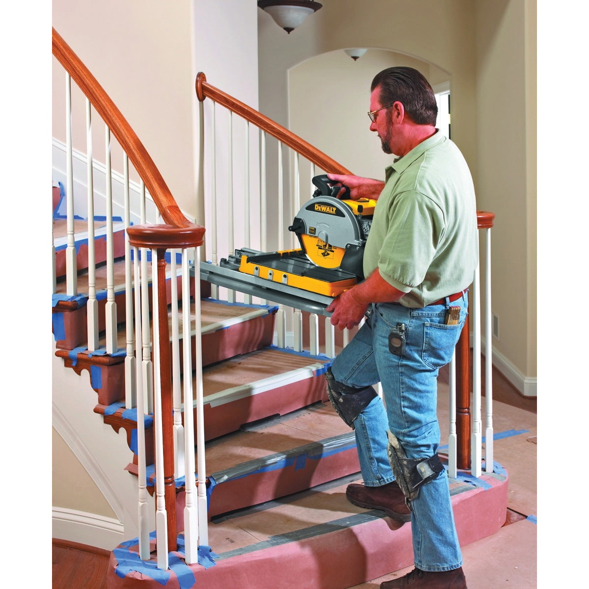 DeWALT D24000 Tile Saw, 120 V, 15 A, 10 in Dia Blade, 25 in Ripping, 18 in Cutting Capacity