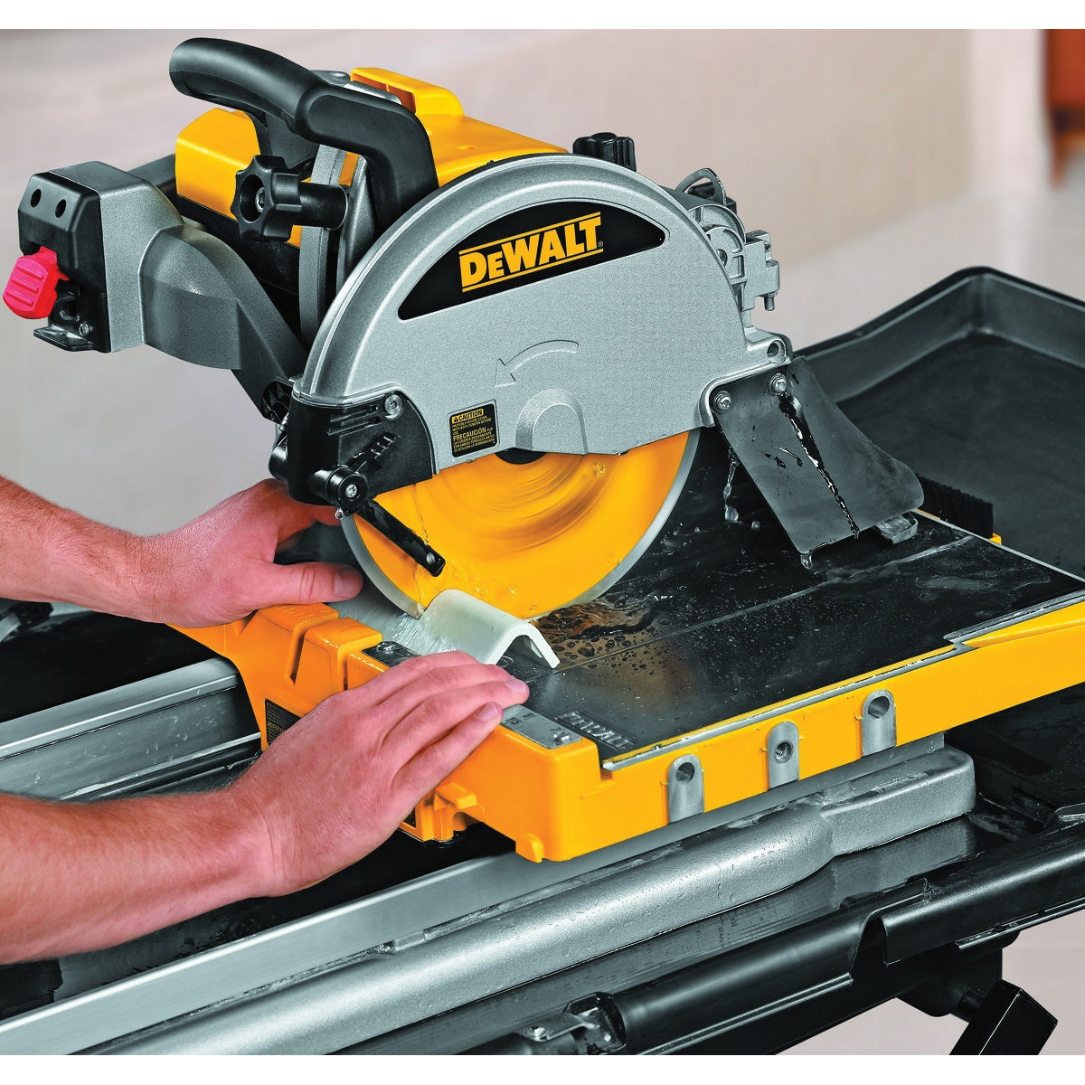 DeWALT D24000 Tile Saw, 120 V, 15 A, 10 in Dia Blade, 25 in Ripping, 18 in Cutting Capacity