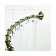 Load image into Gallery viewer, Zenna Home 35603BN06/35061BN Shower Rod, 60 to 72 in L Adjustable, 1 in Dia Rod, Aluminum, Brushed Nickel
