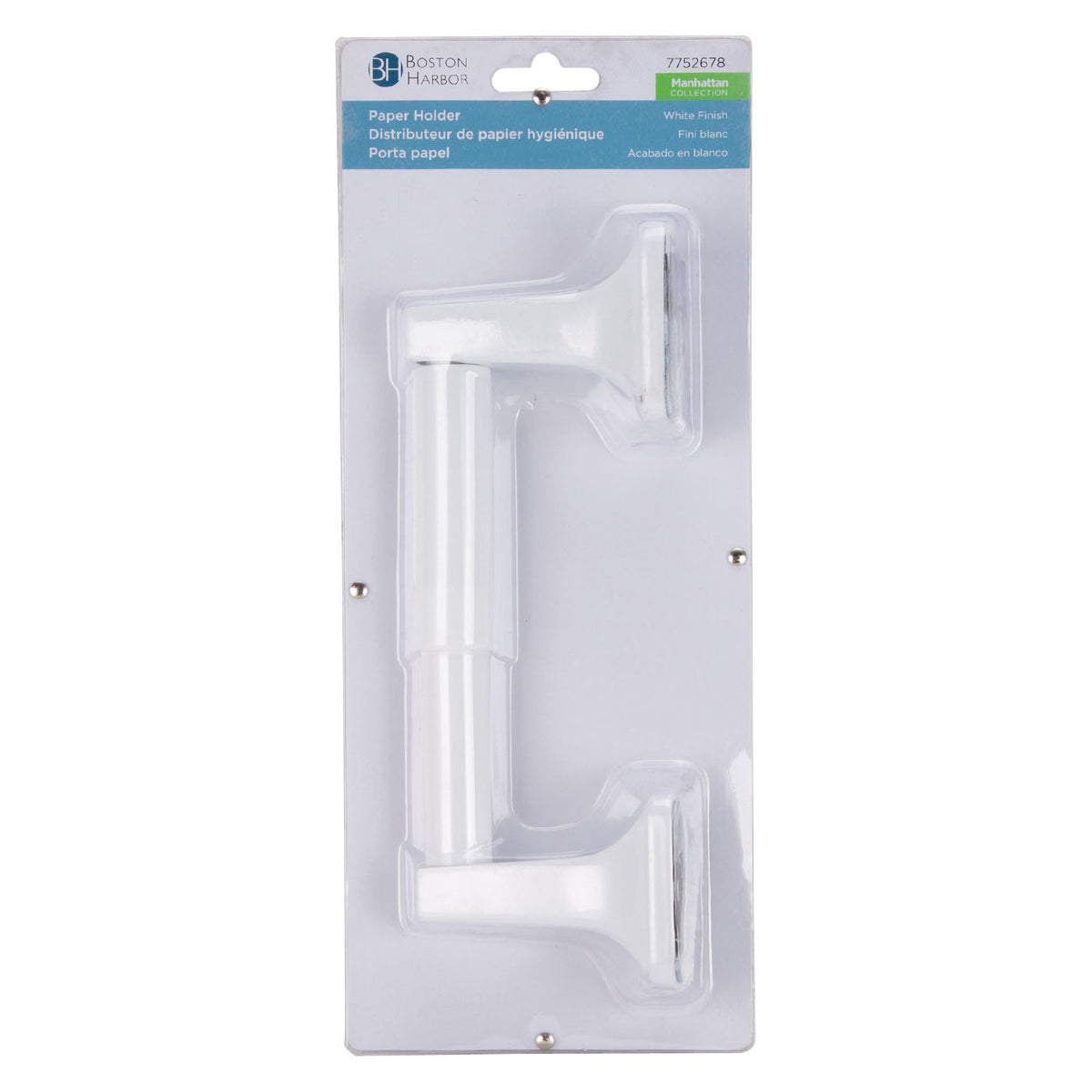 Boston Harbor L3656-51-07-3L Paper Holder, Plastic/Zinc, Wall Mounting