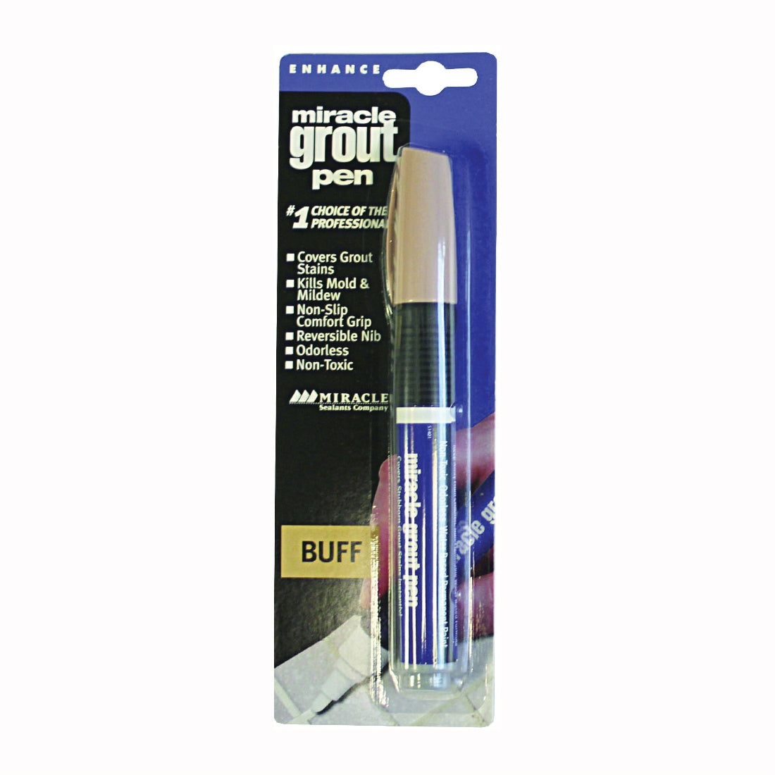 MIRACLE SEALANTS GRT-PEN-BUFF Grout Pen, Non-Toxic, Buff