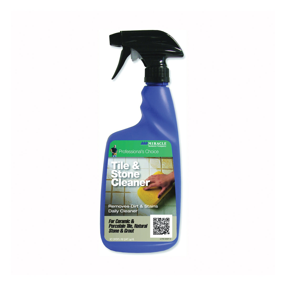 MIRACLE SEALANTS TSC-6/1-32OZ Tile and Stone Cleaner, 32 oz, Liquid, Floral, Brown