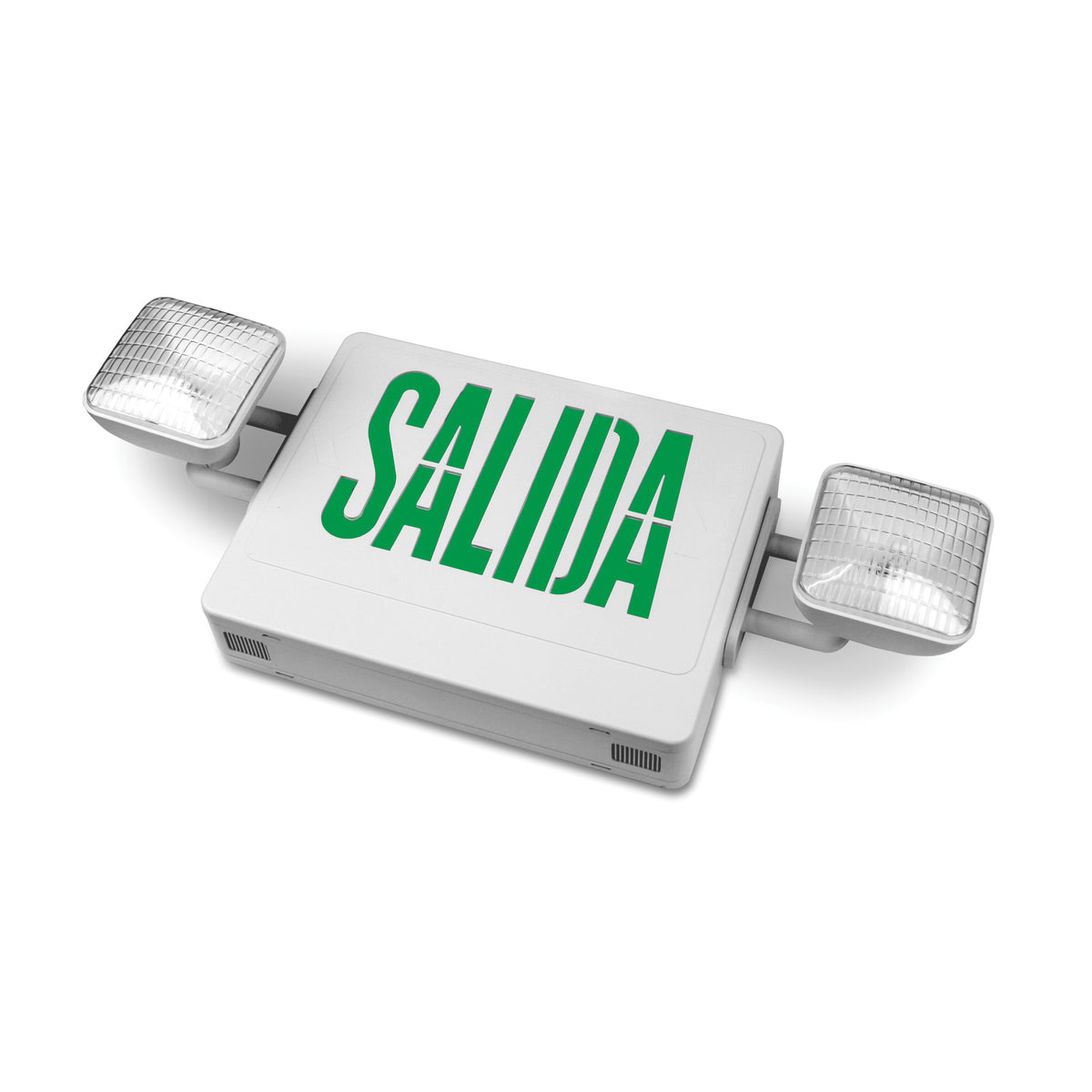 HOWARD LIGHTING HL02143GW-ESP Emergency Exit Light, 10 in OAW, 24 in OAH, 120/277 VAC, Thermoplastic Fixture, White