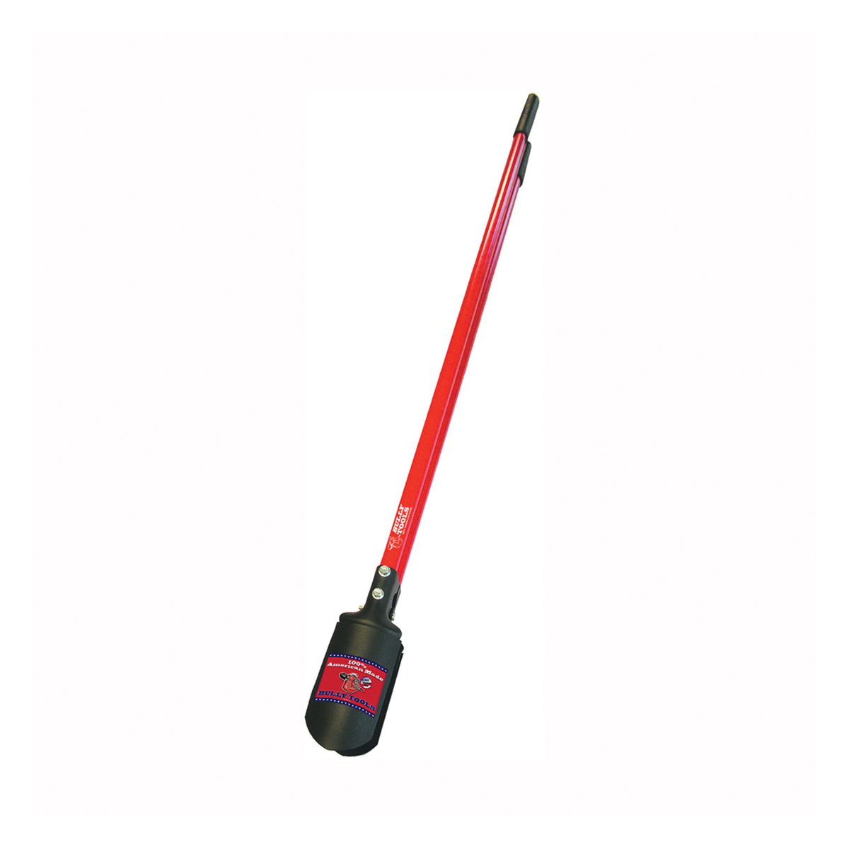 BULLY Tools 92382 Post Hole Digger, Beveled Edge Blade, Steel Blade, Fiberglass Handle, Rubber-Grip Handle