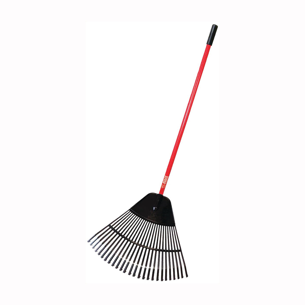 BULLY Tools 92624 Leaf Rake, Poly Tine, 26-Tine, Fiberglass Handle, 41 in L Handle