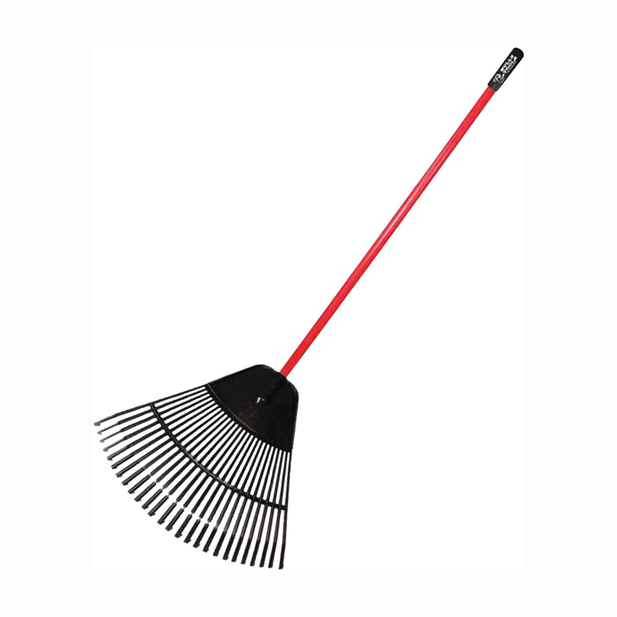 BULLY Tools 92630 Leaf Rake, Poly Tine, 26-Tine, Fiberglass Handle, 41 in L Handle