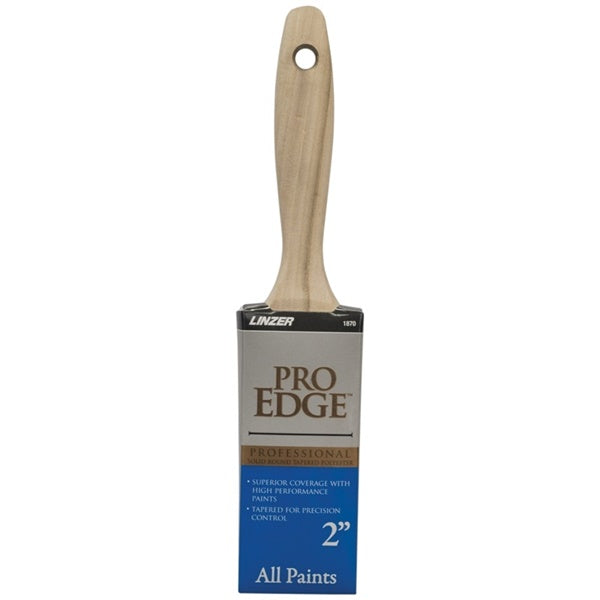 Linzer 1870-2 Paint Brush, 2 in W, Nylon/Polyester Bristle, Beavertail Handle
