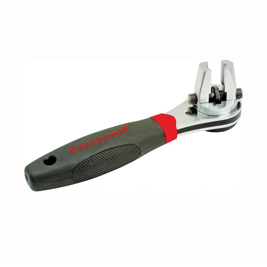 Crescent RapidRench Series FR28SMP Ratcheting Socket Wrench, 8 in L, Steel, Chrome, Comfort-Grip Handle