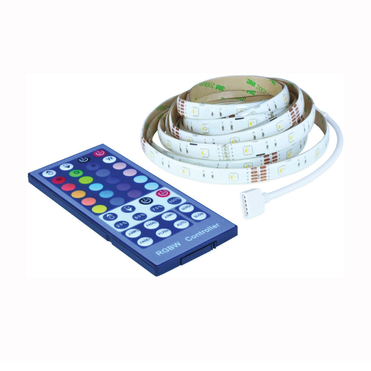 GOOD EARTH LIGHTING AC1068-WHG-06LF0 Reel Tape Light, 18.6 W, 108-Lamp, LED Lamp, 3005 K Color Temp, White Fixture