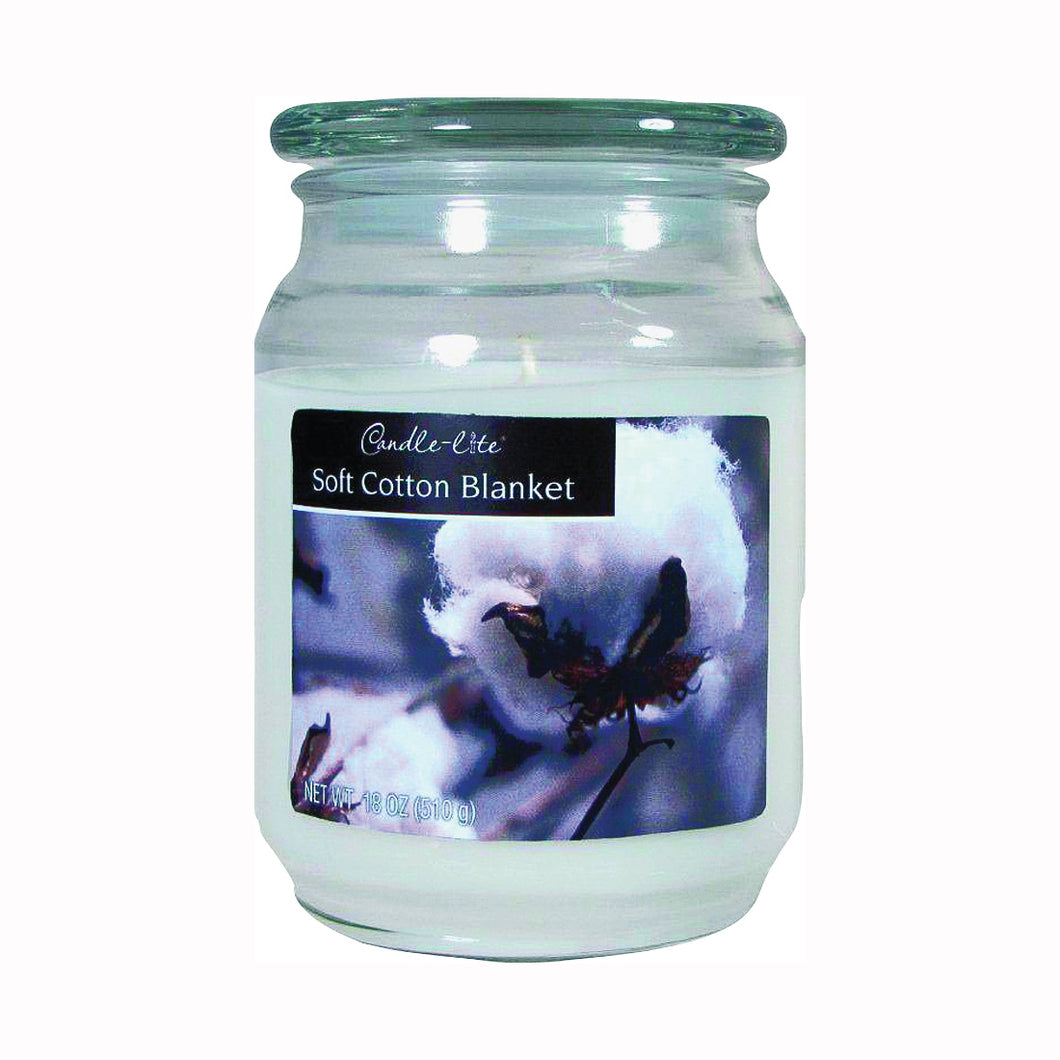 CANDLE-LITE 3297250 Jar Candle, White Candle, 70 to 110 hr Burning
