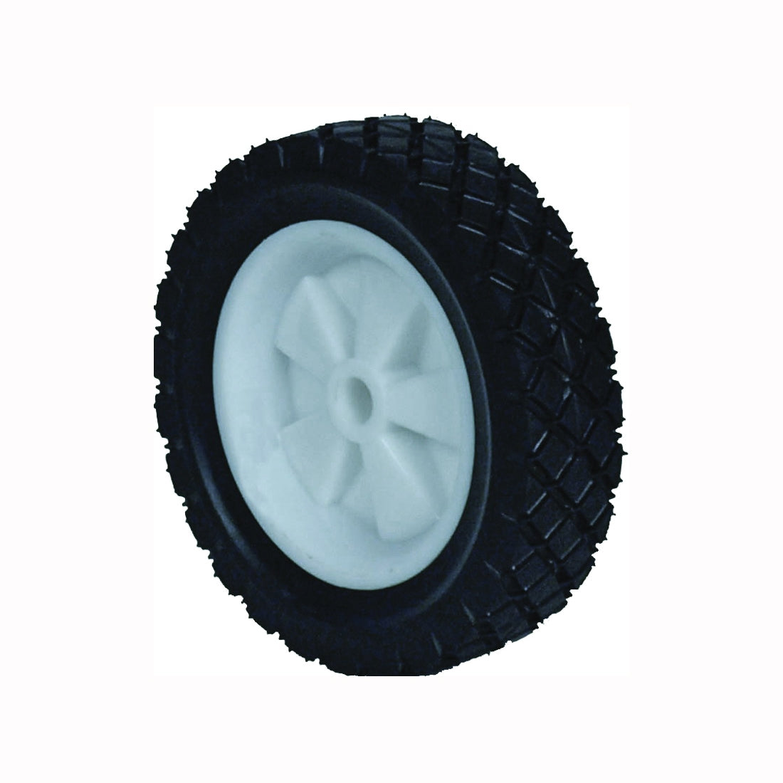 MARTIN Wheel 875P-OF Lawn Mower Wheel, Semi-Pneumatic, Plastic/Rubber