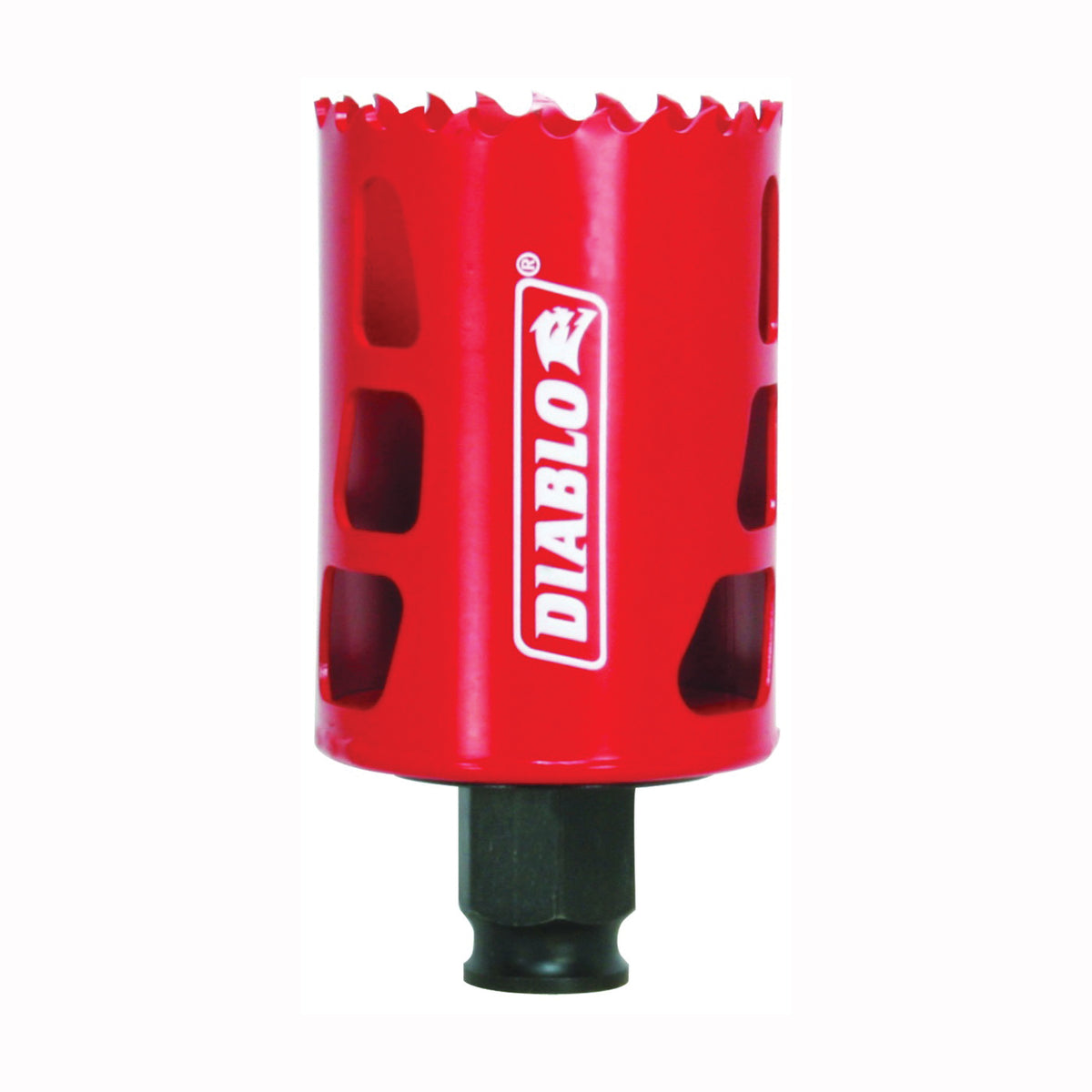 Diablo DHS1875 Hole Saw, 1-7/8 in Dia, 2-3/8 in D Cutting, 3/8 in Arbor, Bi-Metal Cutting Edge