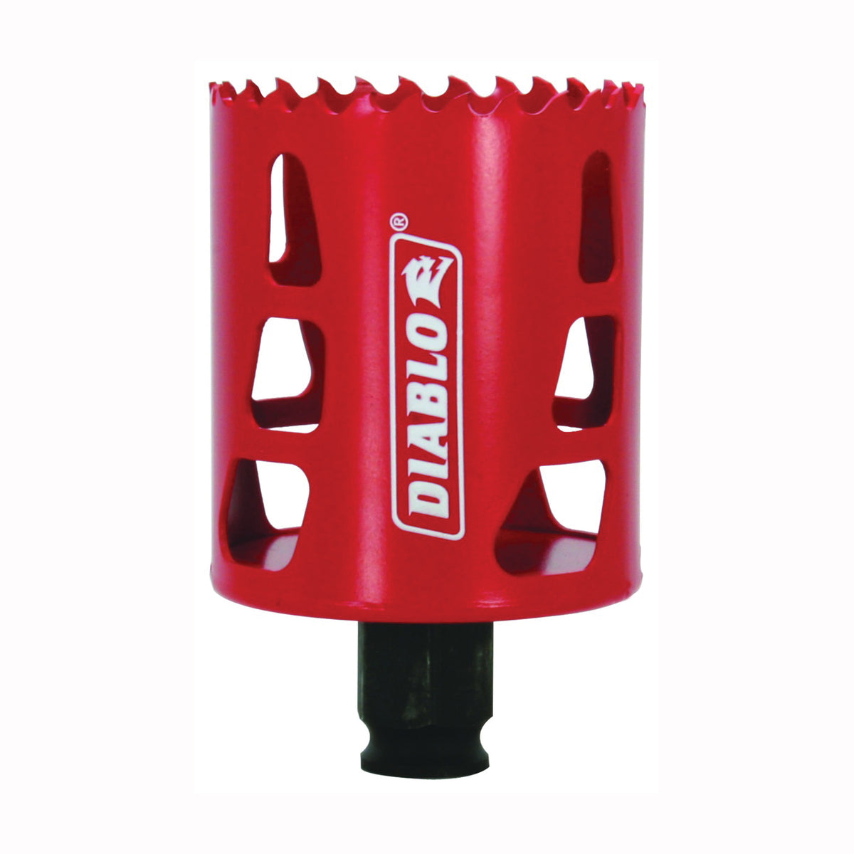 Diablo DHS2250 Hole Saw, 2-1/4 in Dia, 2-3/8 in D Cutting, 3/8 in Arbor, Bi-Metal Cutting Edge