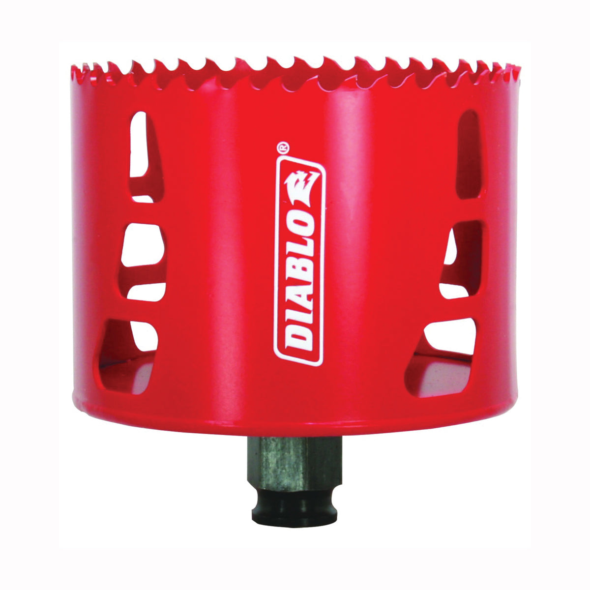 Diablo DHS3500 Hole Saw, 3-1/2 in Dia, 2-3/8 in D Cutting, 3/8 in Arbor, Bi-Metal Cutting Edge