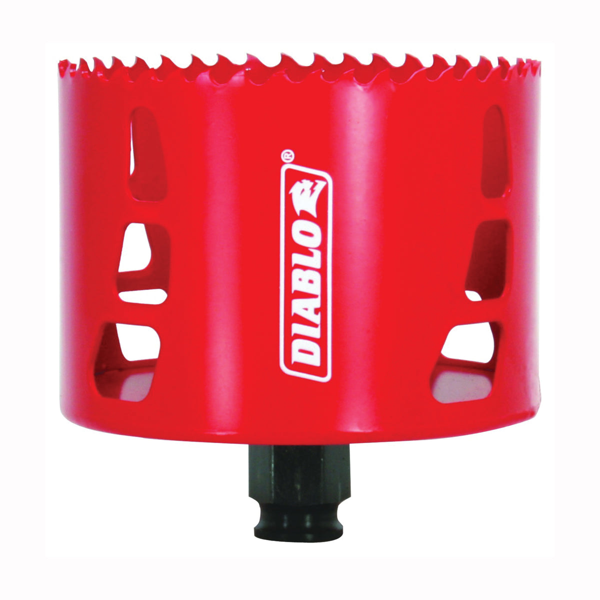 Diablo DHS3625 Hole Saw, 3-5/8 in Dia, 2-3/8 in D Cutting, 3/8 in Arbor, Bi-Metal Cutting Edge