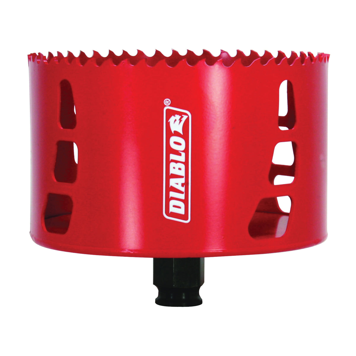 Diablo DHS4250 Hole Saw, 4-1/4 in Dia, 2-3/8 in D Cutting, 3/8 in Arbor, Bi-Metal Cutting Edge