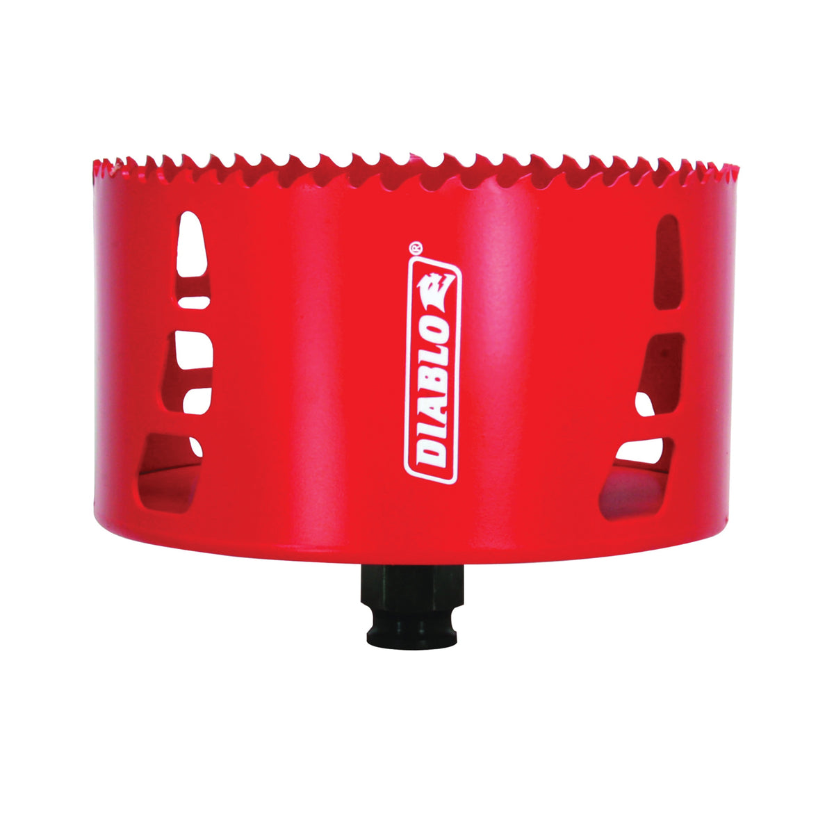 Diablo DHS4750 Hole Saw, 4-3/4 in Dia, 2-3/8 in D Cutting, 3/8 in Arbor, Bi-Metal Cutting Edge