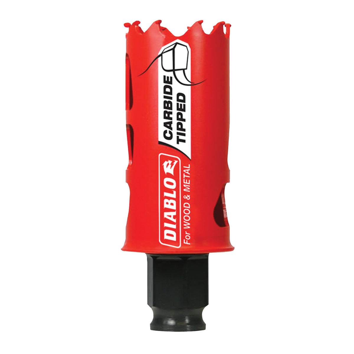 Diablo DHS1250CT GP Hole Saw, 1-1/4 in Dia, 2-3/8 in D Cutting, 3/8 in Arbor, Carbide Cutting Edge