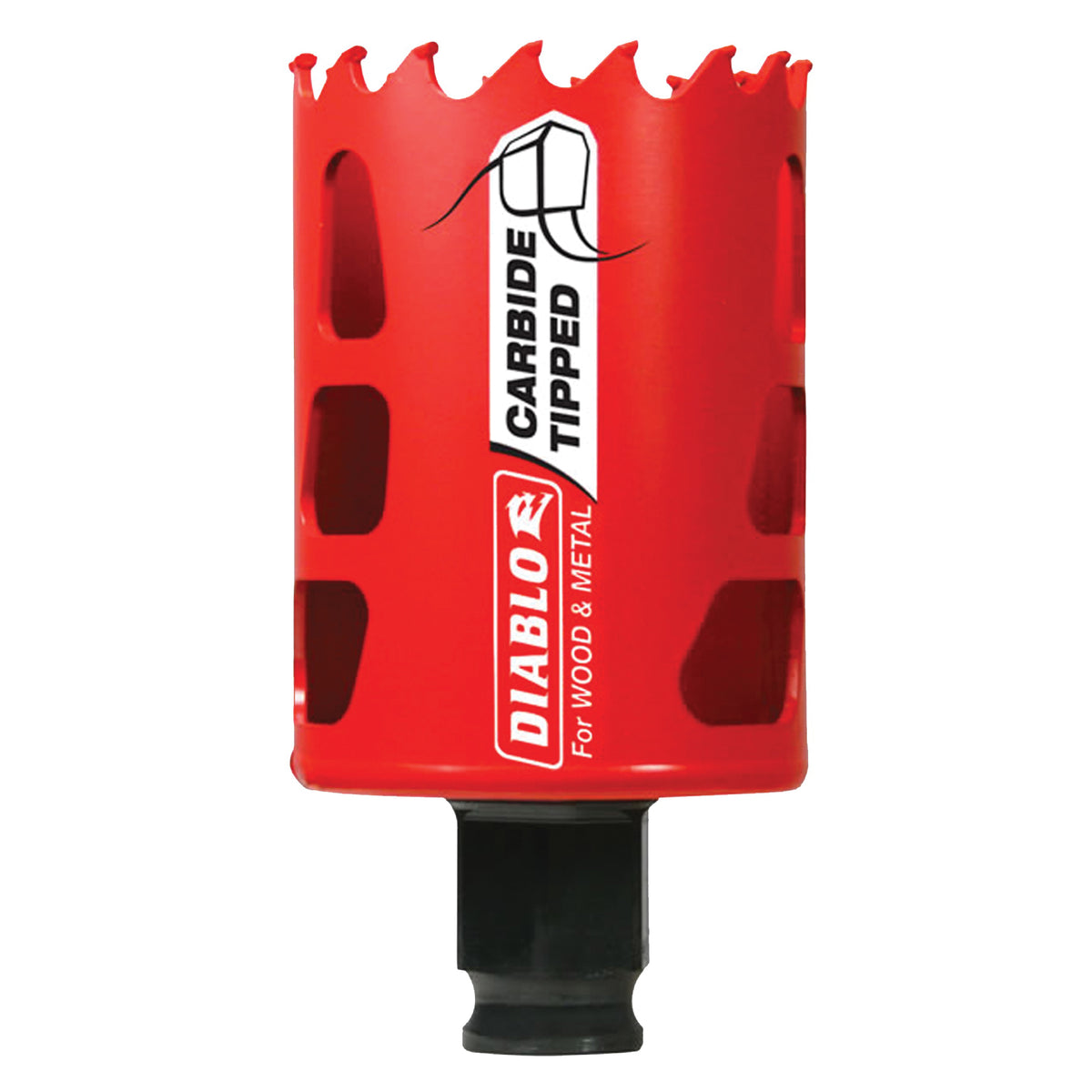 Diablo DHS1875CT GP Hole Saw, 1-7/8 in Dia, 2-3/8 in D Cutting, 3/8 in Arbor, Carbide Cutting Edge