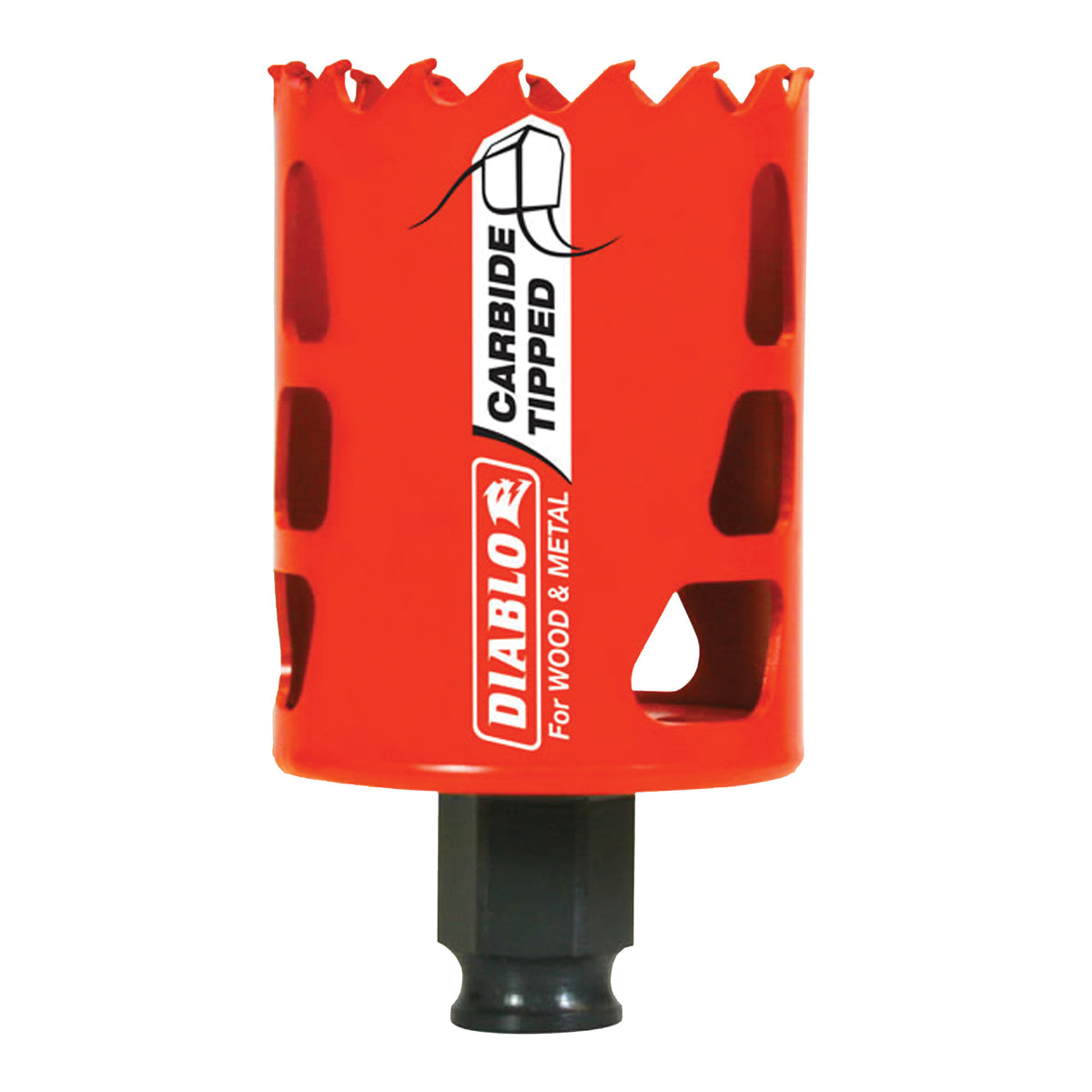 Diablo DHS2000CT GP Hole Saw, 2 in Dia, 2-3/8 in D Cutting, 3/8 in Arbor, Carbide Cutting Edge