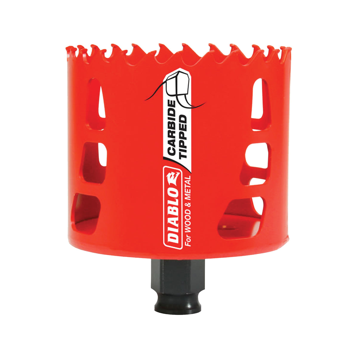 Diablo DHS3000CT GP Hole Saw, 3 in Dia, 2-3/8 in D Cutting, 3/8 in Arbor, Carbide Cutting Edge