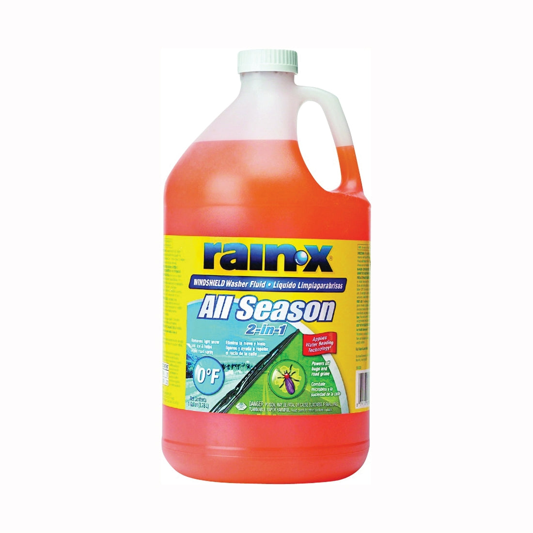 Rain-X 113625 Windshield Washer Fluid, 3.78 L