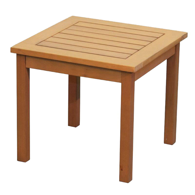 Rio Brands Newport WST002 Side Table, 17-3/4 in W, 17-3/4 in D, 15-3/4 in H, Eucalyptus Wood Frame, Square Table