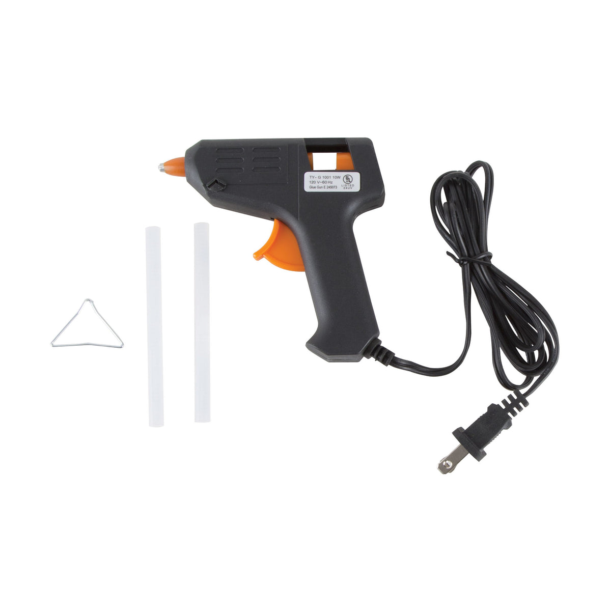 Vulcan JL-GG-10 Glue Gun, 9/32 in Dia Glue Stick, Black/Orange
